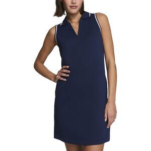 Spanx® Womens  Airpique Sleeveless Polo Dress, Blue